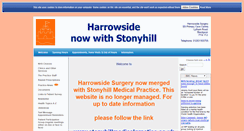 Desktop Screenshot of harrowsidemedicalcentre.nhs.uk