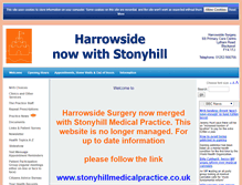 Tablet Screenshot of harrowsidemedicalcentre.nhs.uk